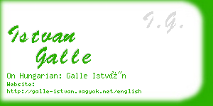 istvan galle business card